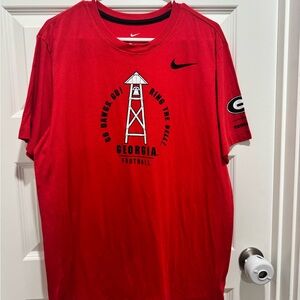 Nike Red Georgia Football Tee
